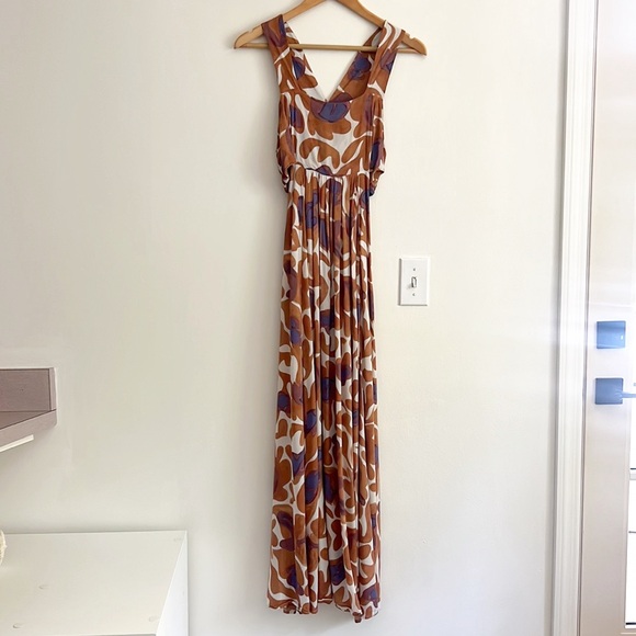 NWOT Anthropologie Piper Bandeau Maxi Dress Floral Cut Out - Picture 9 of 16